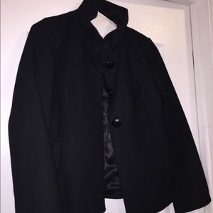 Black pea coat